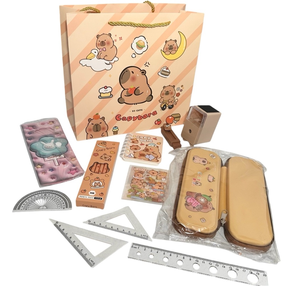 Capybara Stationary Set 26 Piece Tan